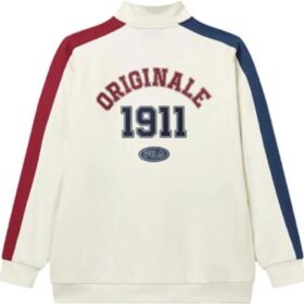 Stilvolles, lässiges Pullover-Sweatshirt mit Logo „Weiß, mehrfarbig“