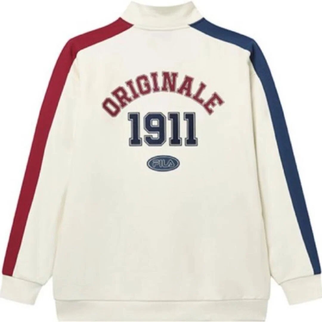 Stilvolles, lässiges Pullover-Sweatshirt mit Logo „Weiß, mehrfarbig“