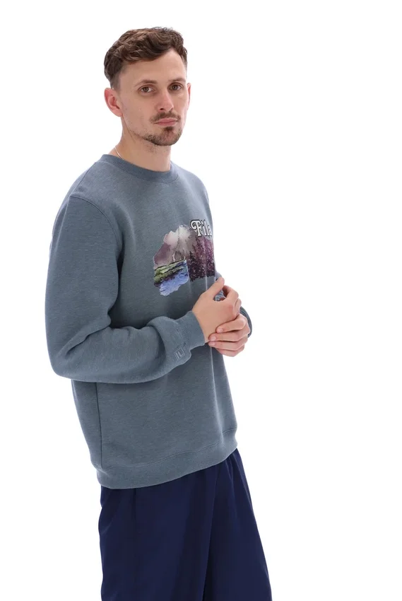„Stormy Weather“ Len Graphic Crew-Sweatshirt