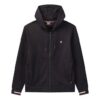 Strickjacke mit Kapuze und gesticktem Logo, blau