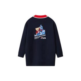 Strickmantel „Navy Red“