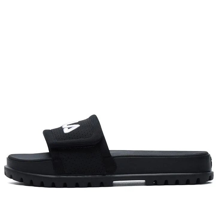 Stylische, bequeme Sport-Slipper mit flachem Absatz, schwarz