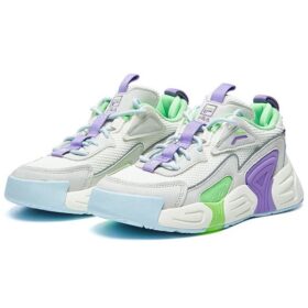 Swarm Low Swirl Sneaker lila/weiß/grau