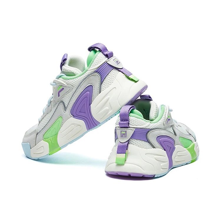 Swarm Low Swirl Sneaker lila/weiß/grau