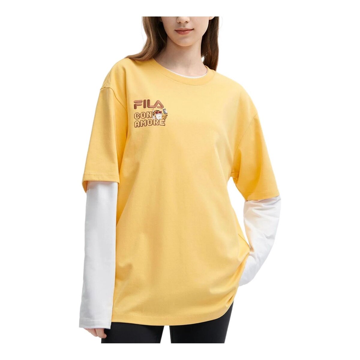 T-Shirt aus der Originale-Kollektion „Gelb“