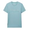 T-Shirt mit Aussparungen und Motivdruck, kurzärmelig, grün