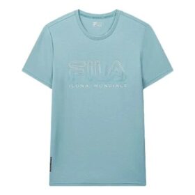 T-Shirt mit Aussparungen und Motivdruck, kurzärmelig, grün