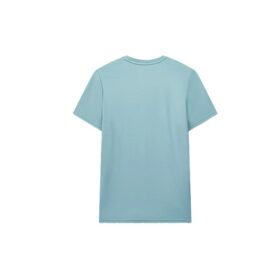 T-Shirt mit Aussparungen und Motivdruck, kurzärmelig, grün