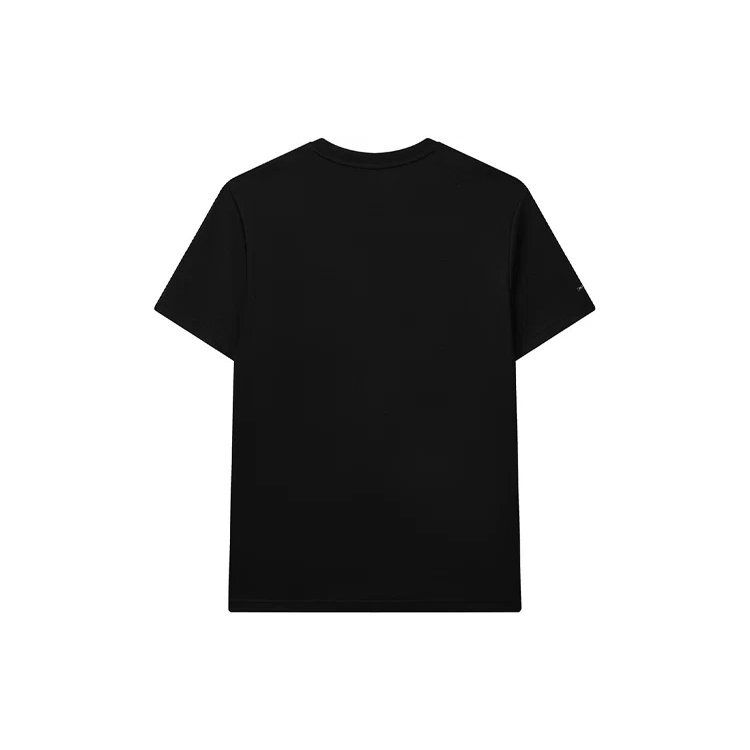 T-Shirt mit Buchstabenlogo, locker sitzend, Rundhalsausschnitt, kurze Ärmel, Shorts, Herren, schwarz