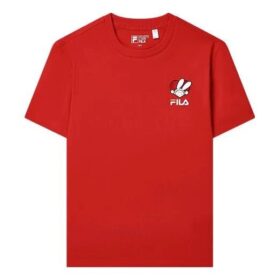 T-Shirt mit Grafikdruck „Rot“