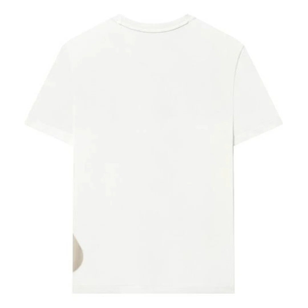 T-Shirt mit Logo-Print in lockerer Passform „White Beige“