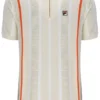 Tapioca Giorgio Häkel-Patchwork-Strick-Polo