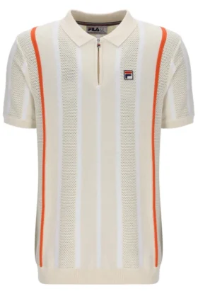 Tapioca Giorgio Häkel-Patchwork-Strick-Polo