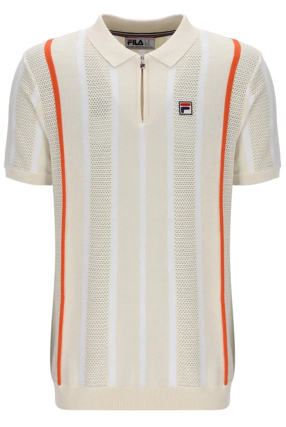 Tapioca Giorgio Häkel-Patchwork-Strick-Polo