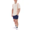 Tapioca Giorgio Häkel-Patchwork-Strick-Polo