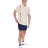 Tapioca Giorgio Häkel-Patchwork-Strick-Polo