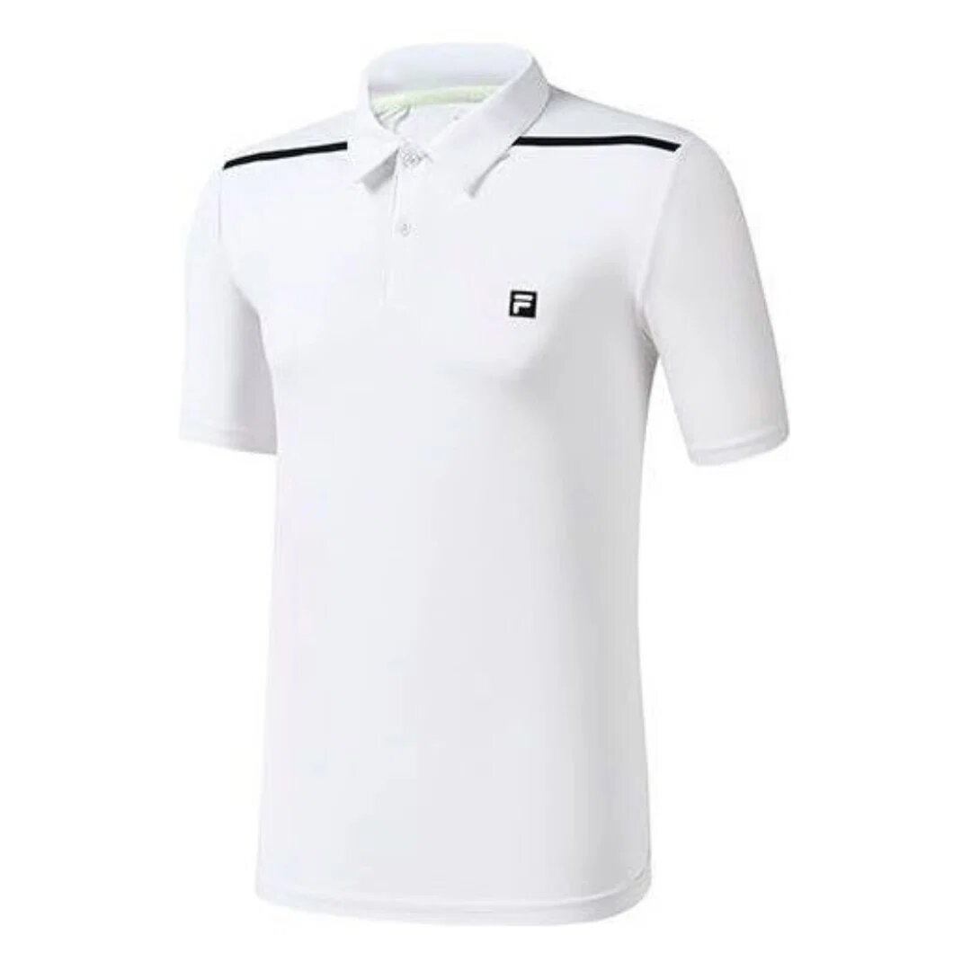 Tennis-Poloshirt mit Athletics-Logo „Weiß“