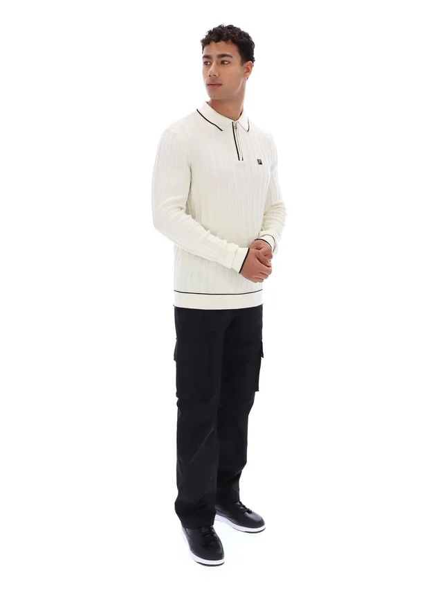 Tofu Sully Langarm-Polohemd