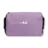 Toilettentasche mit violettem Logo