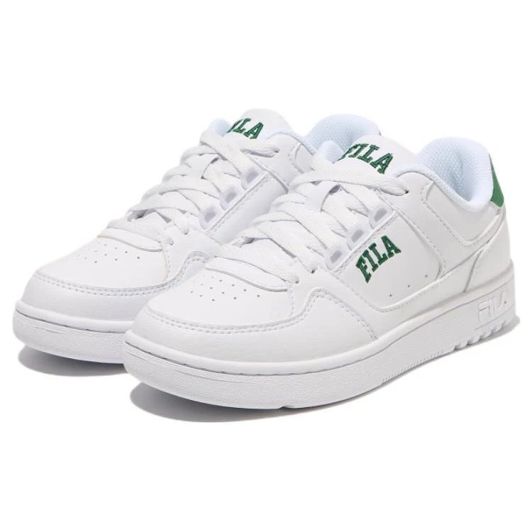 Touch Down Low-Top-Skateboard-Schuhe Unisex, weiße und grüne Version „Weiß-Grün“