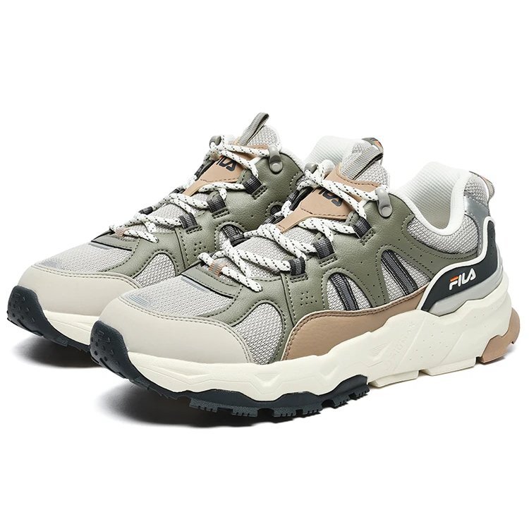 Trek 1s Low-Schuhe „Grau-Grün-Braun“