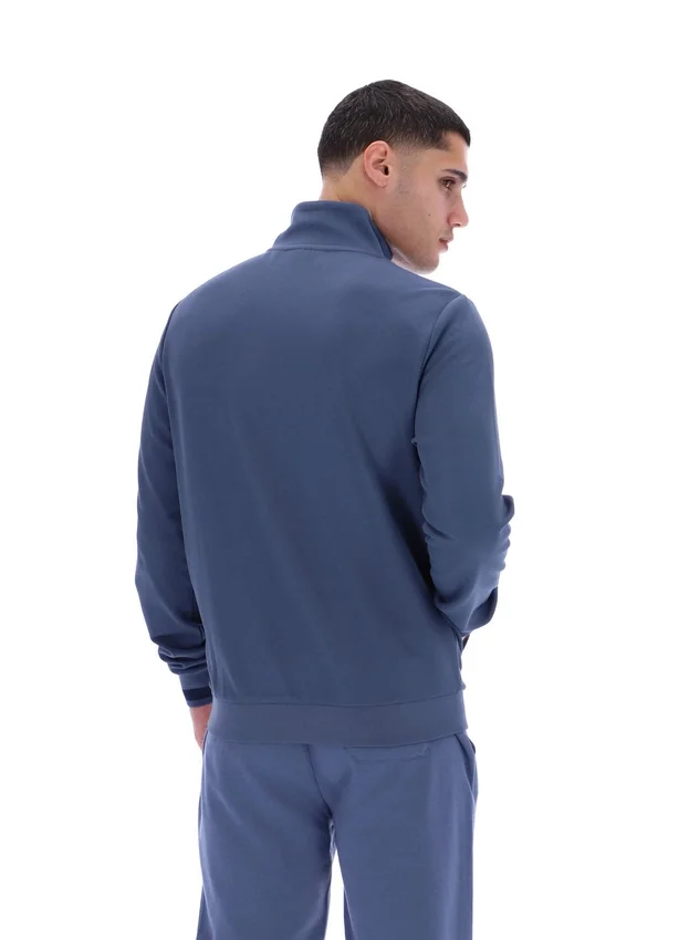 Vintage-Indigo-Dante-Trainingsjacke mit aufgedrucktem Streifenmuster