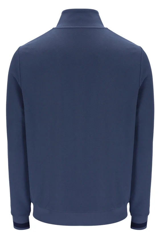 Vintage-Indigo-Dante-Trainingsjacke mit aufgedrucktem Streifenmuster