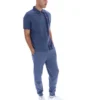 Vintage Indigo Dario Polo mit Reißverschluss