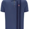 Vintage Indigo Dario Polo mit Reißverschluss