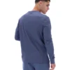 Vintage-Indigo-Denim-Langarm-Streifen-Oberteil