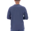 Vintage-Indigo-Denim-Langarm-Streifen-Oberteil