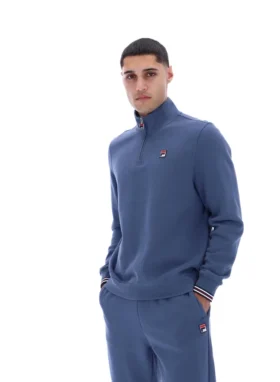Vintage Indigo Ramy F-Box Pullover mit 1/4-Reißverschluss