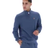 Vintage Indigo Ramy F-Box Pullover mit 1/4-Reißverschluss