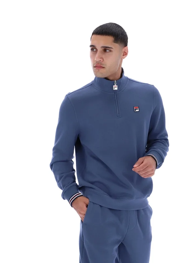 Vintage Indigo Ramy F-Box Pullover mit 1/4-Reißverschluss