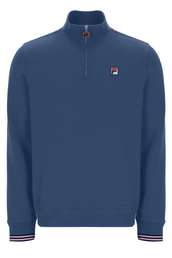 Vintage Indigo Ramy F-Box Pullover mit 1/4-Reißverschluss