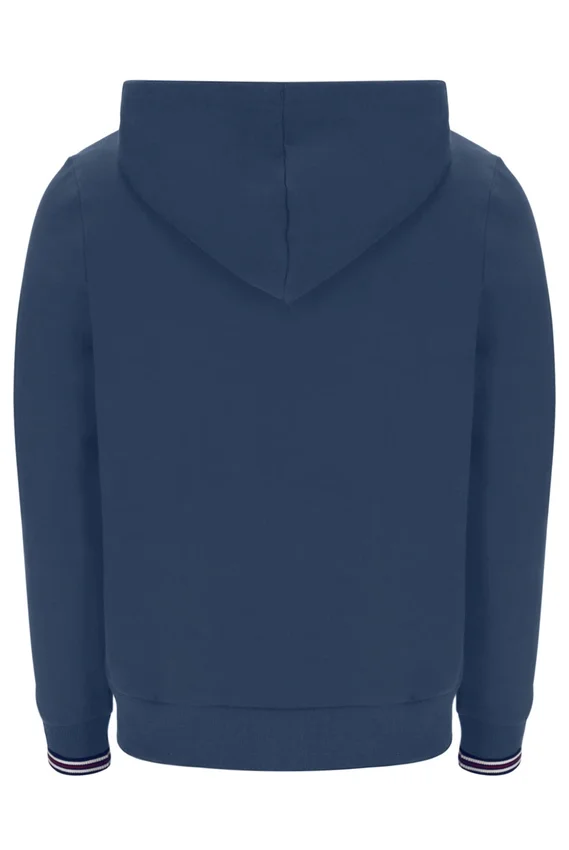 Vintage Indigo Tenconi Kapuzenpullover mit Reißverschluss