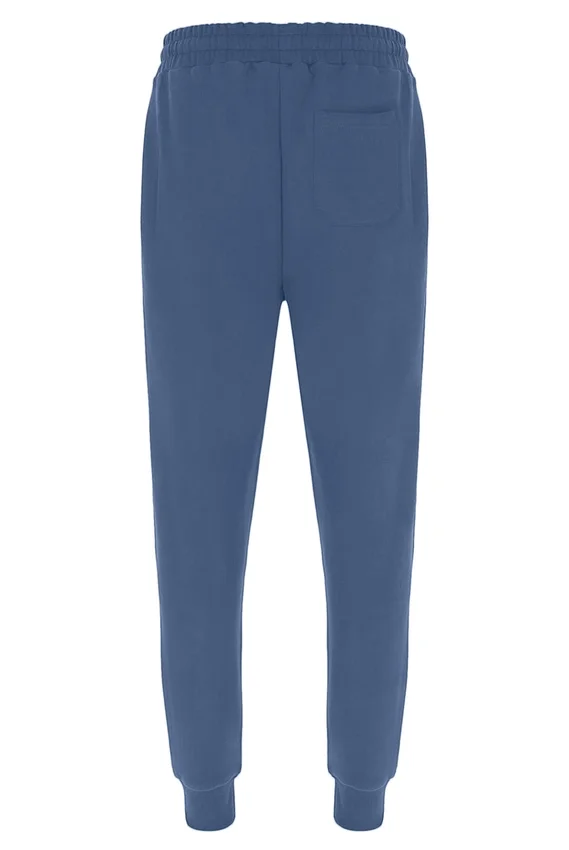 Vintage-Indigo-Visconti-Jogginghose mit umgeschlagenen Bündchen