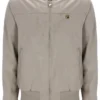 Vintage-Khaki-Dean-Jacke aus Kunstwildleder mit durchgehendem Reißverschluss