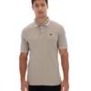 Vintage-Polohemd „Soren 2“ in Khaki mit Kontraststreifen