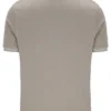 Vintage-Polohemd „Soren 2“ in Khaki mit Kontraststreifen