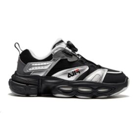 Vintage-Sport-Sneaker „Black Silver“