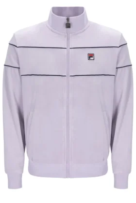 Vittorio-Velours-Trainingsjacken in Misty Lilac