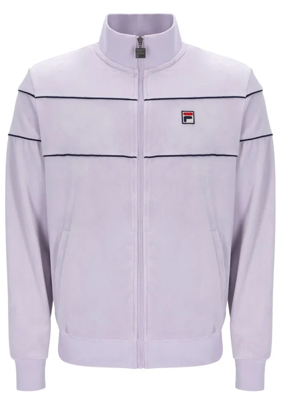 Vittorio-Velours-Trainingsjacken in Misty Lilac