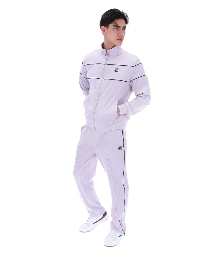 Vittorio-Velours-Trainingsjacken in Misty Lilac