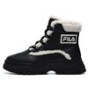 Warme Schneestiefel „Black White“
