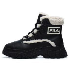 Warme Schneestiefel „Black White“