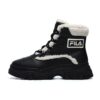 Warme Schneestiefel „Black White“