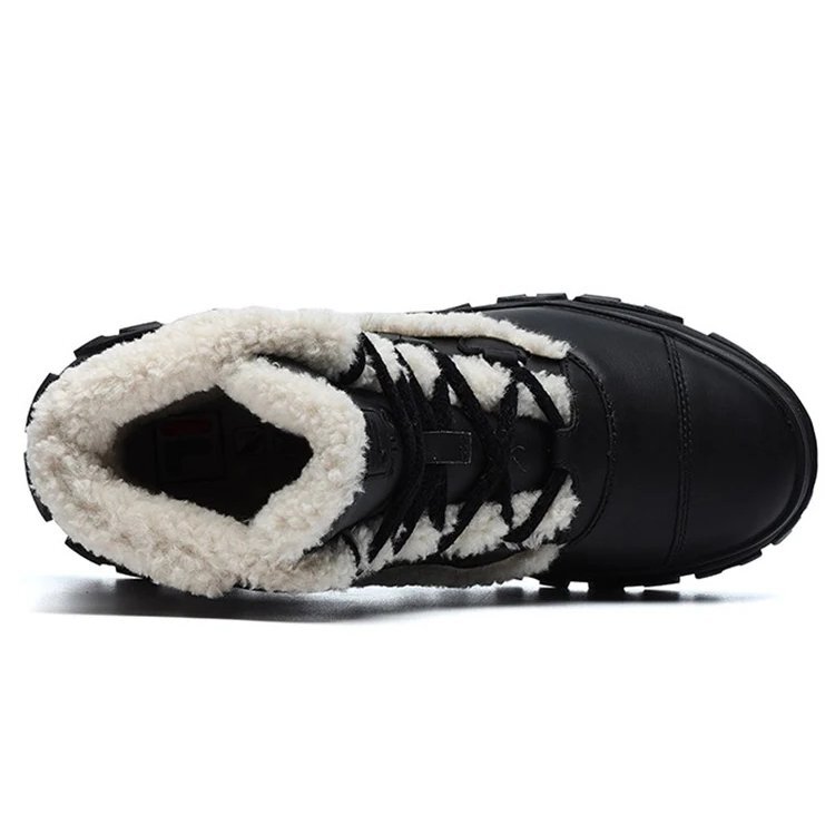 Warme Schneestiefel „Black White“