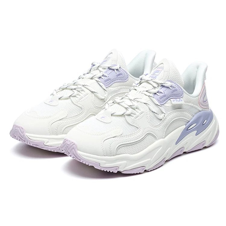 Wave Low-Top-Schuhe „Weiß-Lila“