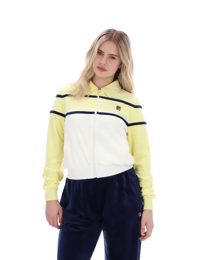 Wax Yellow Giovana kurzes Oberteil mit Reißverschluss